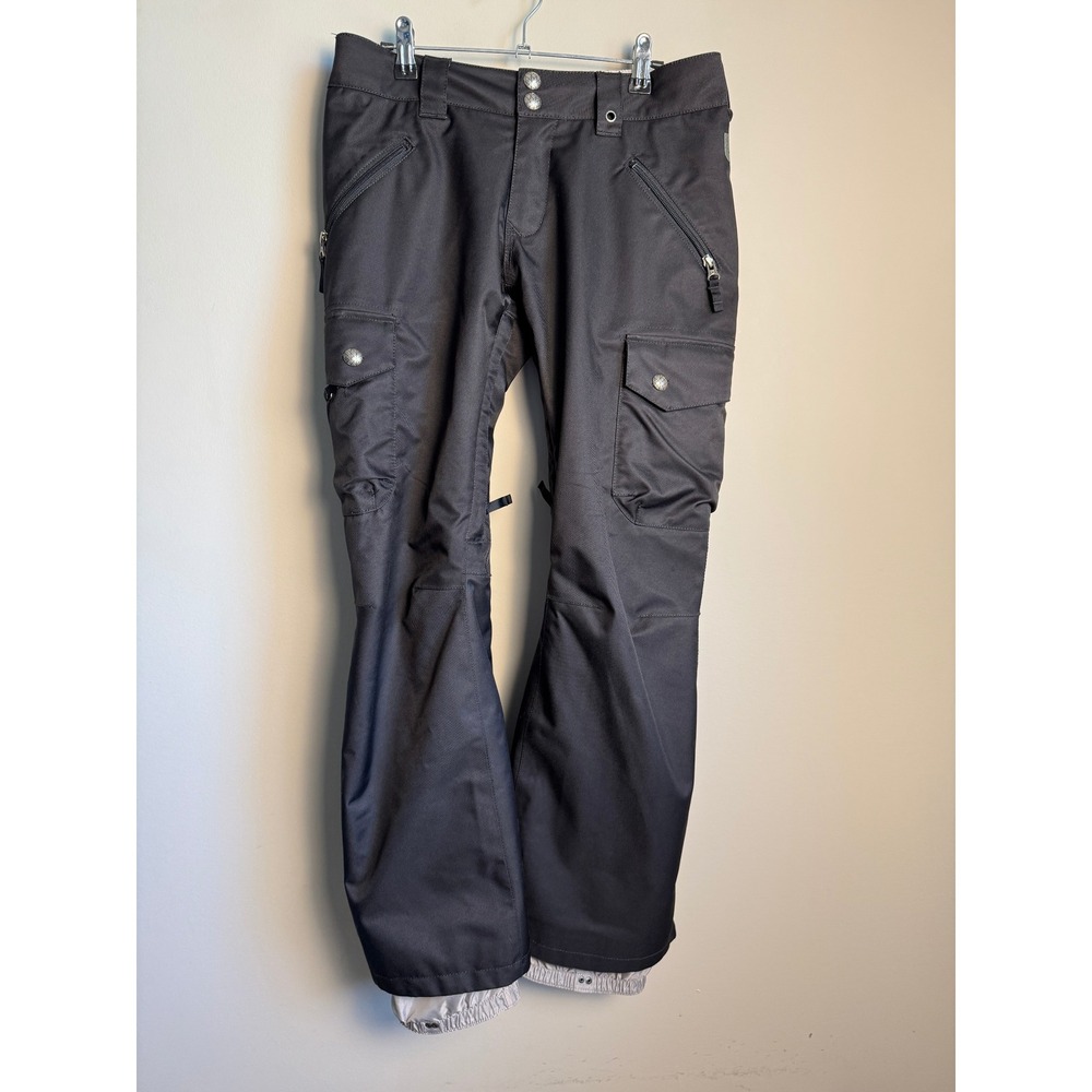 Burton Mens Black DryRide Cargo Snowboard Pants XS Winter Ski Outdoor Utility